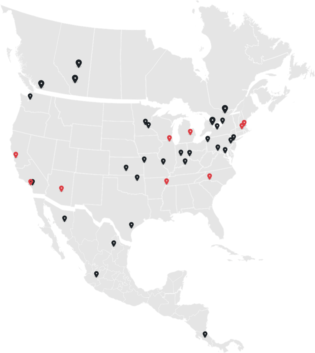 Map of Methods Machine Tools locations