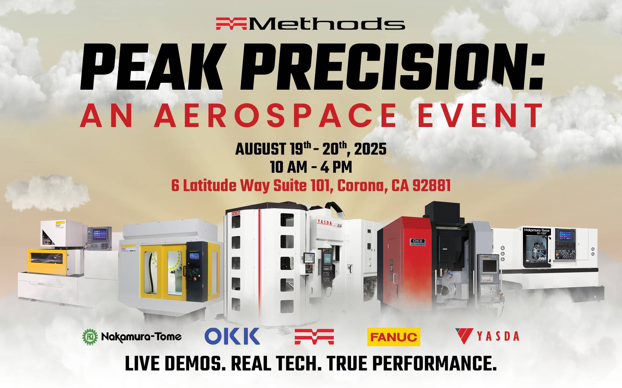 Methods Machine Tools Peak Precision aerospace manufacturing event in California