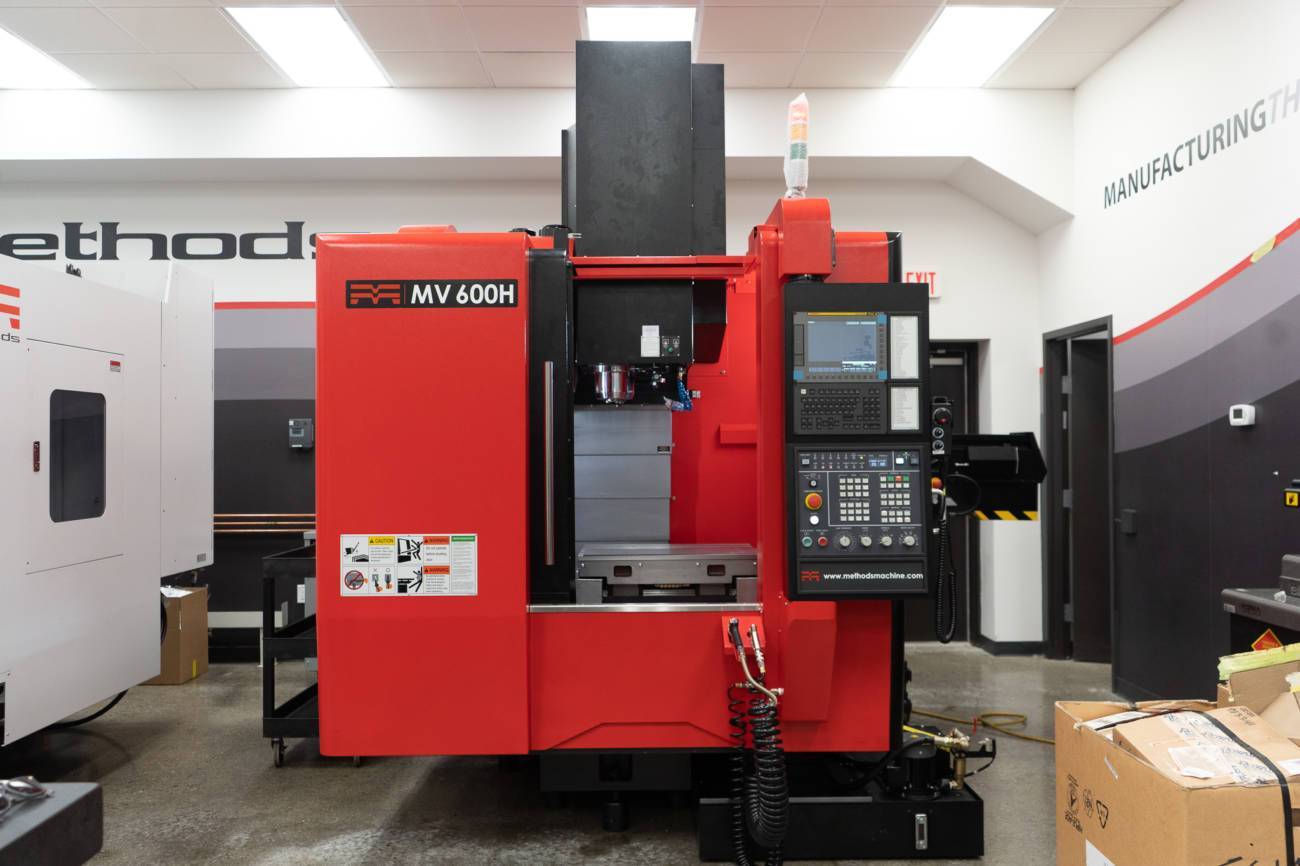 front facing view of the Methods MV 600H vertical machining center for cnc machine tools