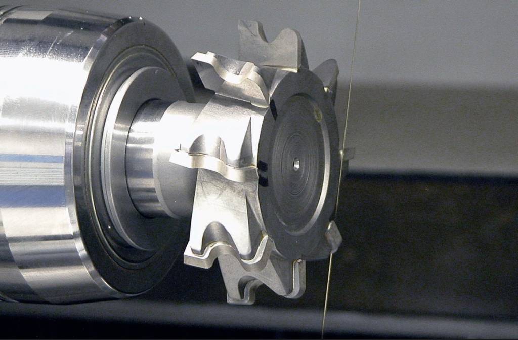 fanuc wire edm machining a part