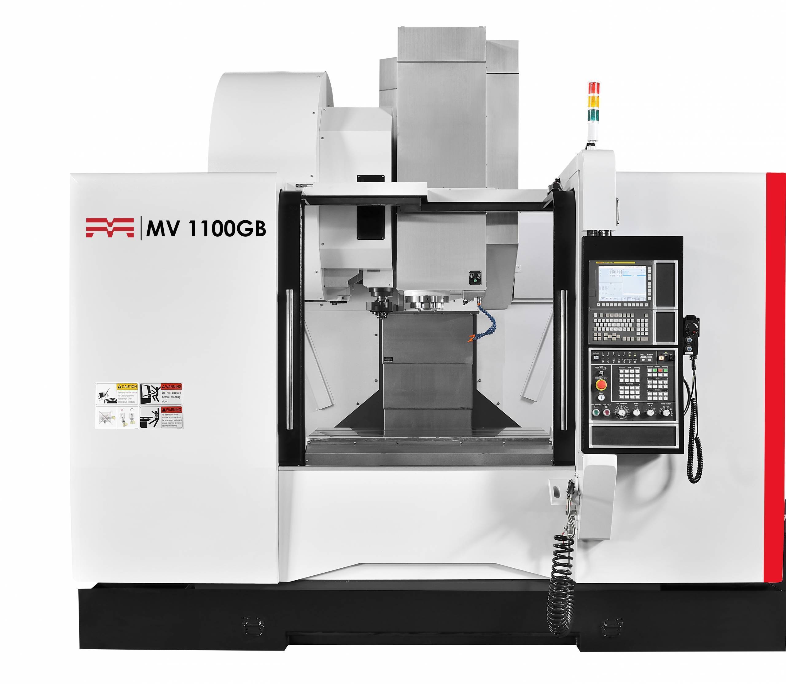 CNC machine with open front view