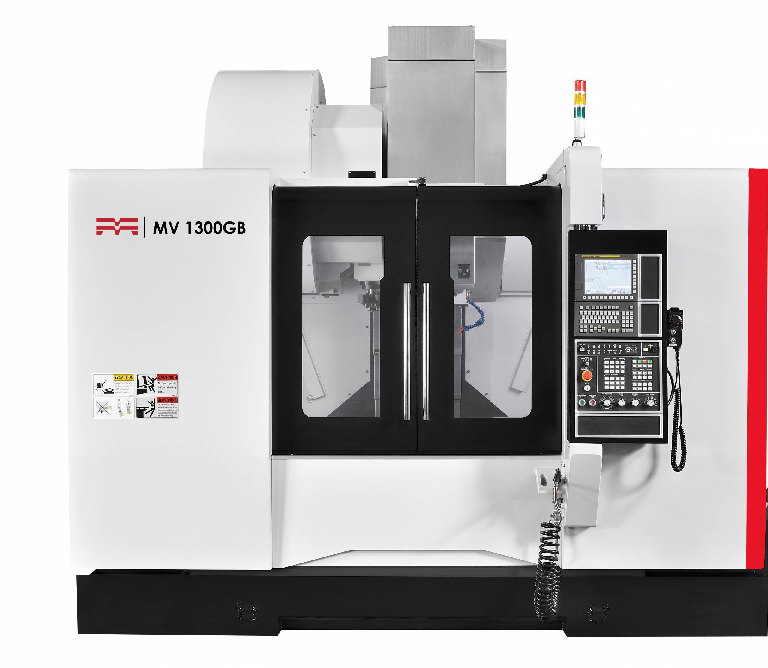 Industrial CNC machine with control panel