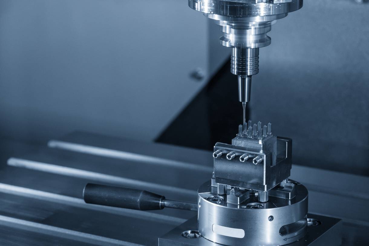 photo of cnc lathe machining medical parts or equipment