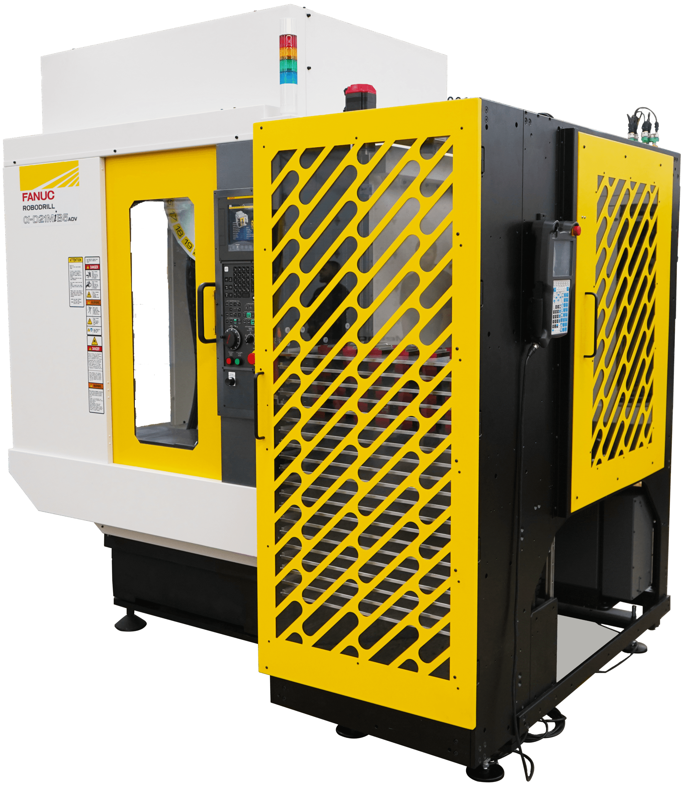 FANUC Plus-E enclosed robotic automation system for CNC machine tending
