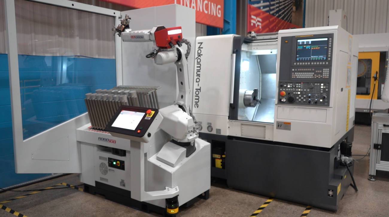 the Turn Assist automated cnc machining solution for Nakamura Tome Robojob machines