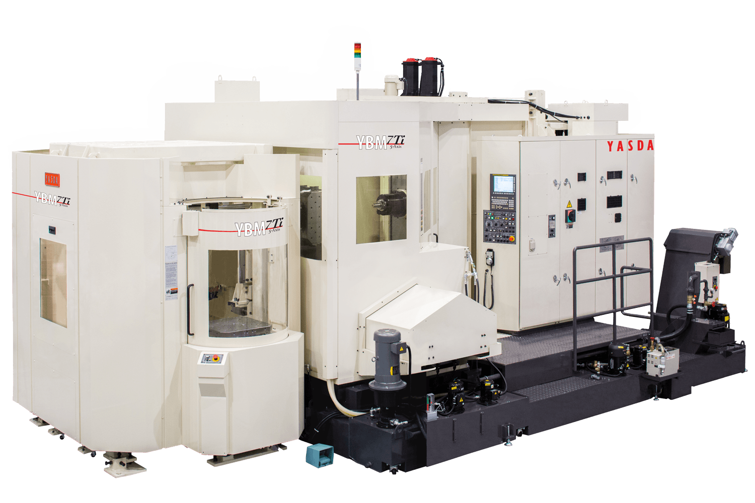 side view of the Yasda YBM 7Ti horizontal machining center