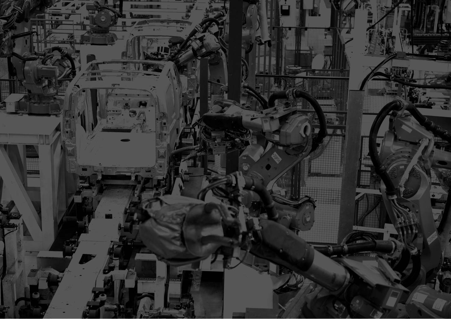 Factory manufacturing cars