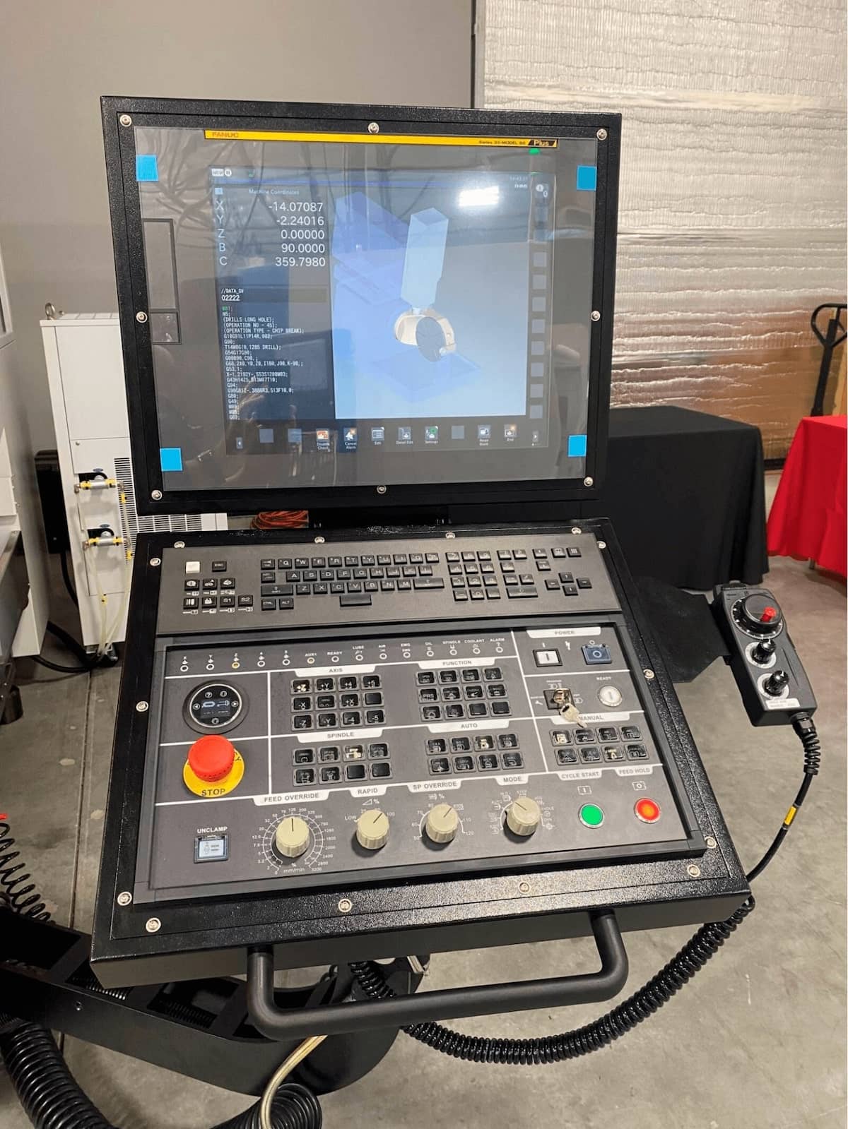 Fanuc control display